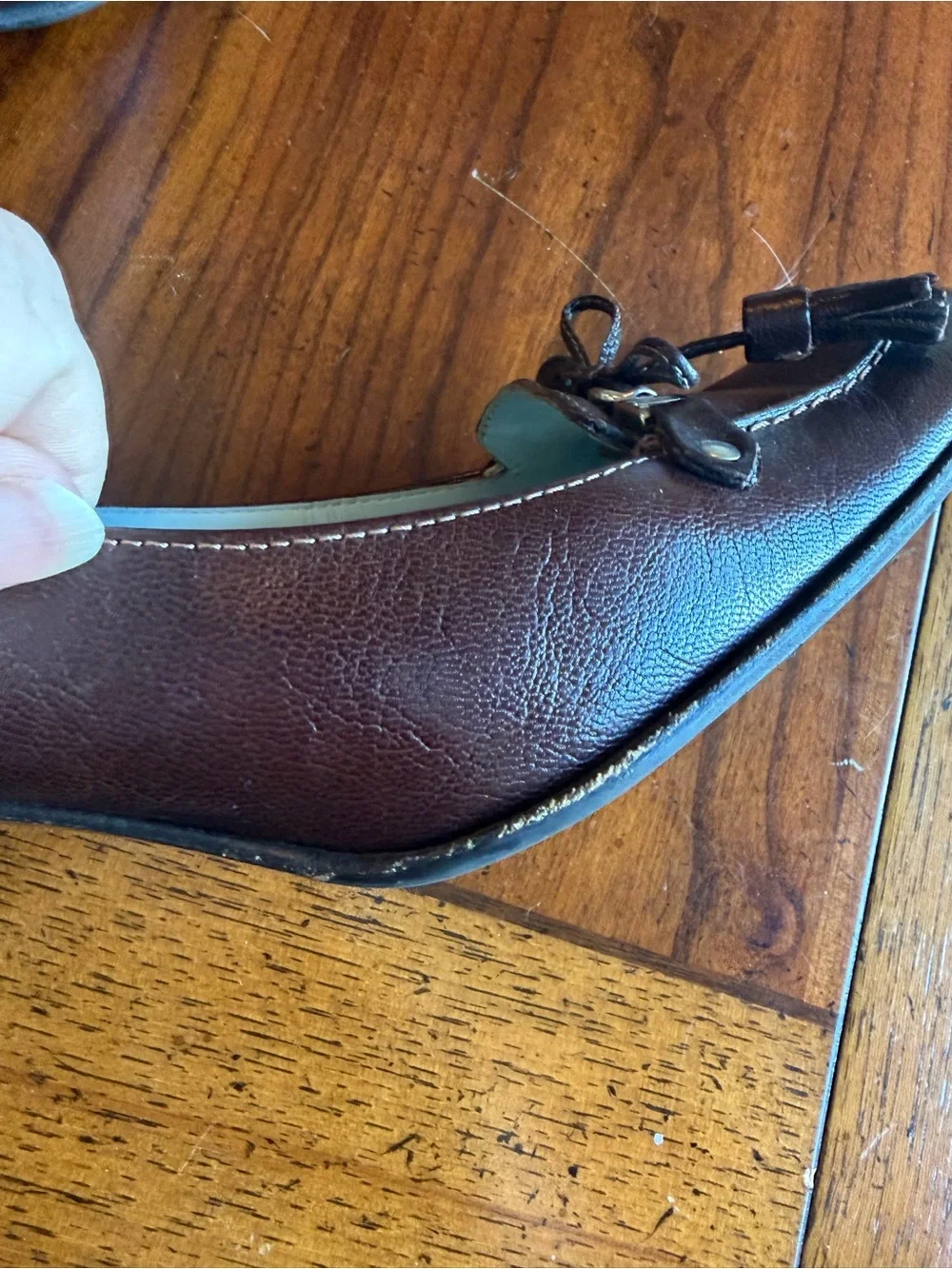 Vintage Coach Brown Tassel Leather Pumps - Women